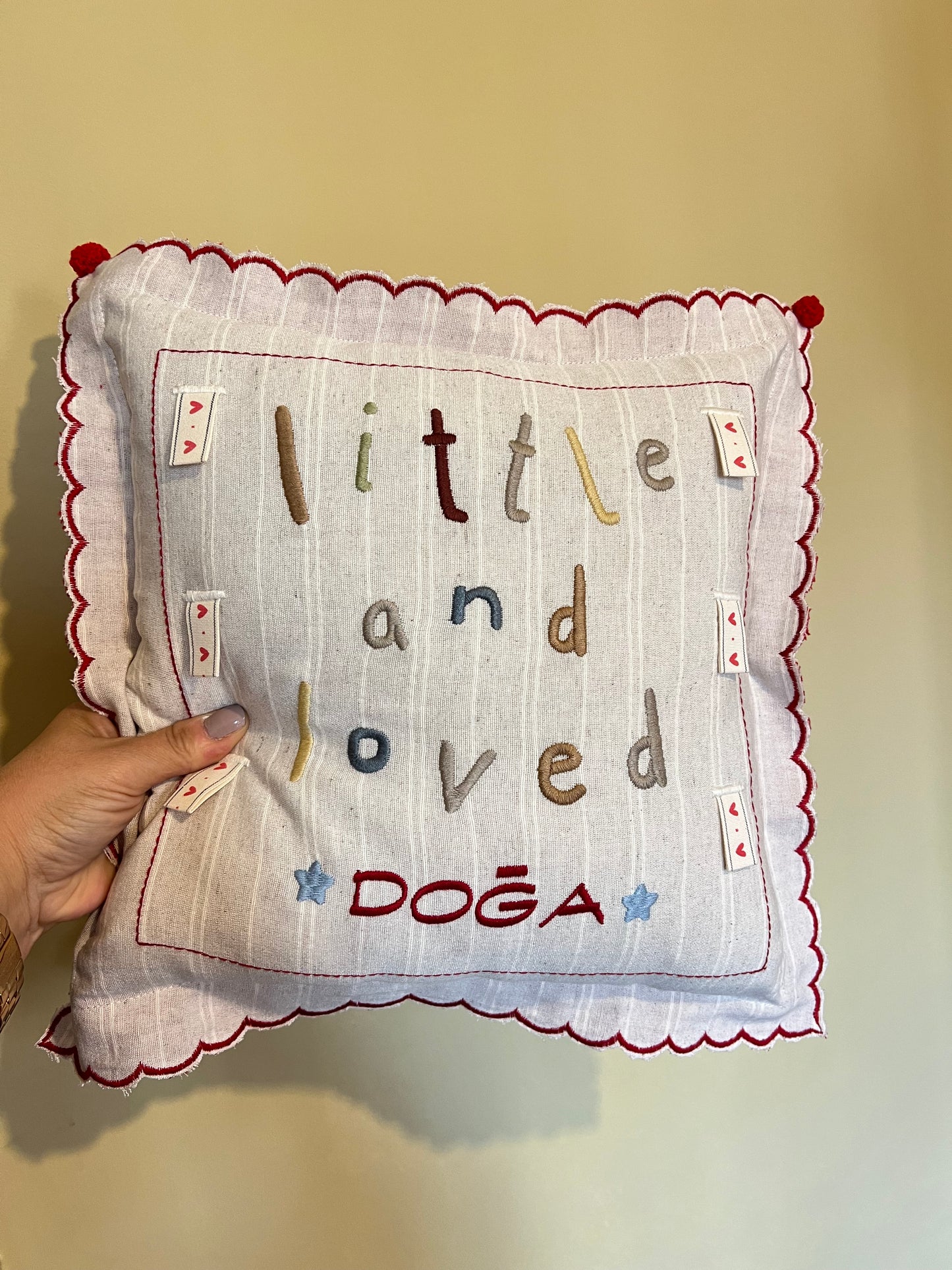 Bebek odası yastığı, takı yastığı