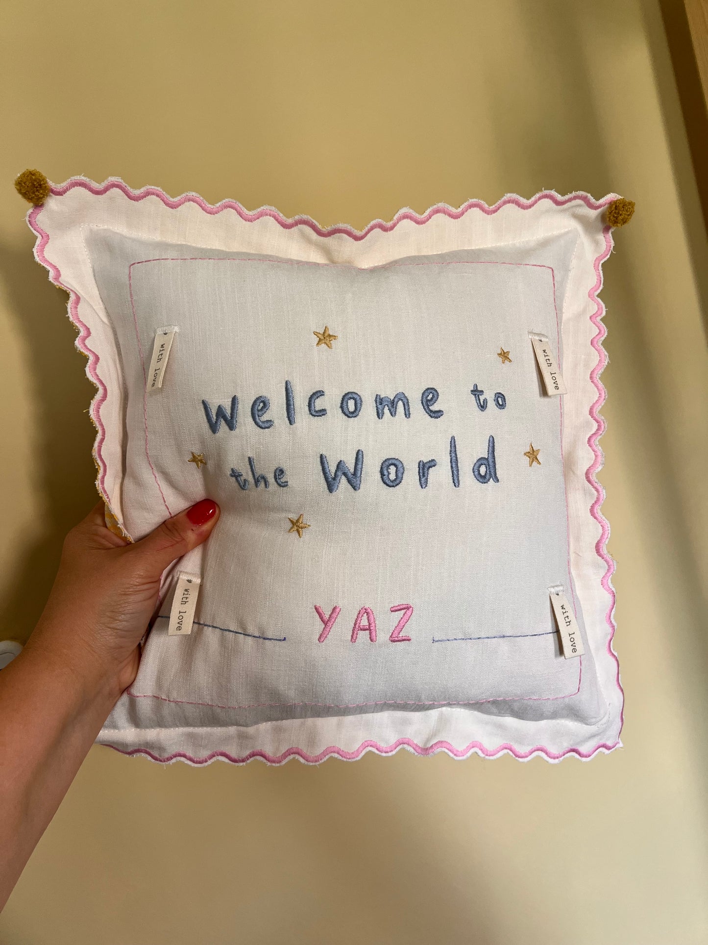 Takı yastığı welcome kız versiyon