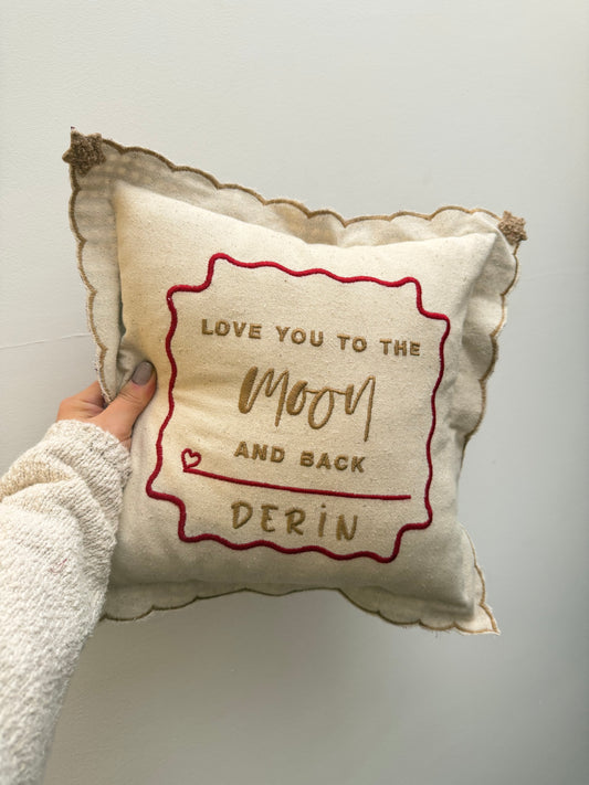 Takı yastığı love you to the moon